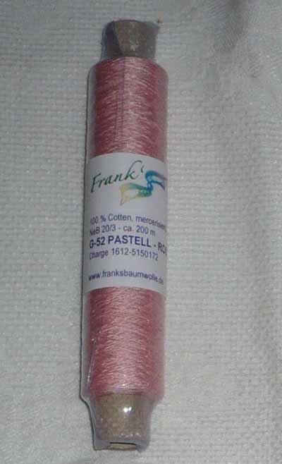 Franks Baumwoll - Garn 20/3 Pastell Rosa 52
